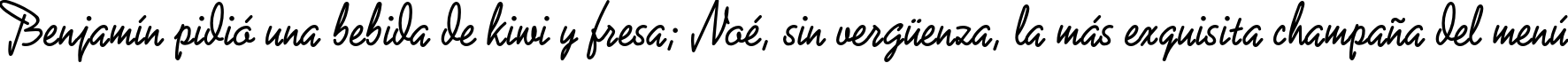 Пример написания шрифтом Iova Nova текста на испанском