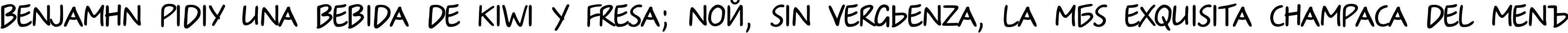 Пример написания шрифтом IrinaC текста на испанском