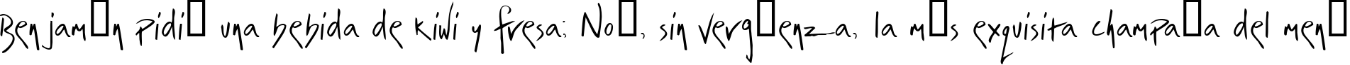 Пример написания шрифтом irrep текста на испанском