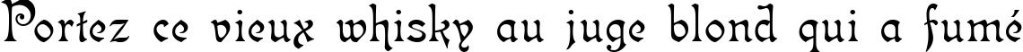 Пример написания шрифтом Isabella-Decor текста на французском