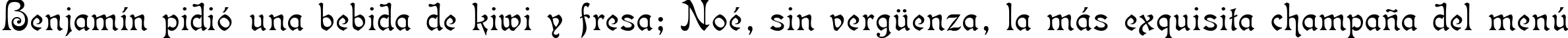 Пример написания шрифтом Isabella-Decor текста на испанском