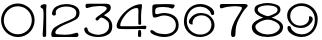 Пример написания цифр шрифтом IsadoraSV TYGRA