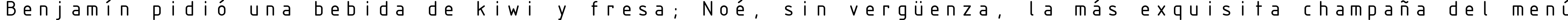 Пример написания шрифтом ISOCTEUR текста на испанском