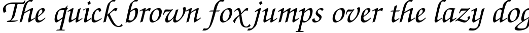 Пример написания шрифтом Medium Italic текста на английском