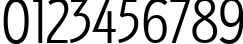 Пример написания цифр шрифтом Izis One