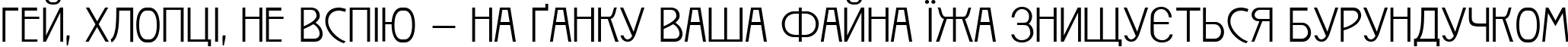 Пример написания шрифтом Izis Two текста на украинском