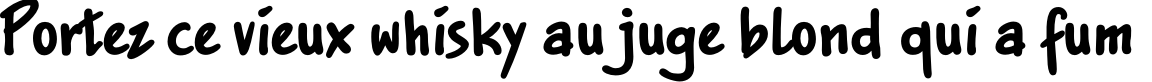 Пример написания шрифтом JakobExtraC текста на французском