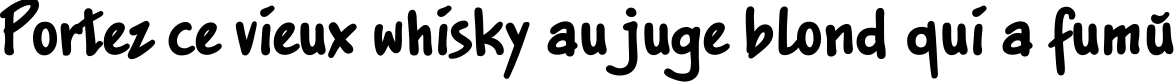 Пример написания шрифтом JakobExtraCTT текста на французском