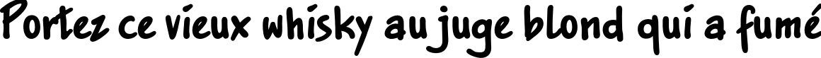 Пример написания шрифтом JakobX текста на французском