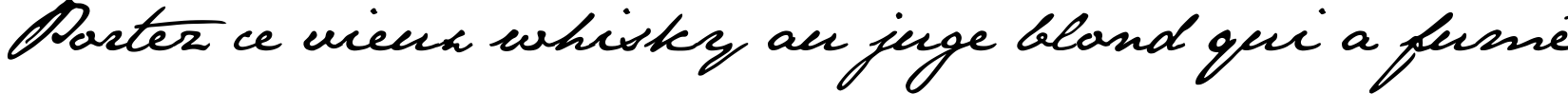 Пример написания шрифтом JaneAusten текста на французском