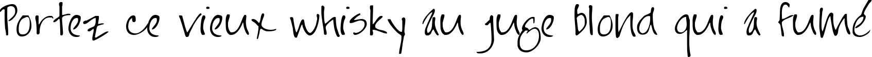 Пример написания шрифтом Jayne Print Hand текста на французском