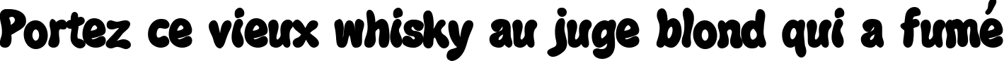 Пример написания шрифтом Jazz Ball Bold текста на французском