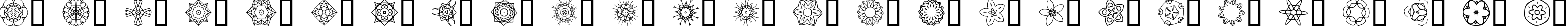 Пример написания английского алфавита шрифтом JI Kaleidoscope Bats 2