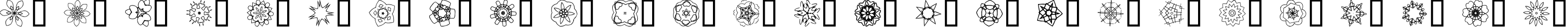 Пример написания английского алфавита шрифтом JI Kaleidoscope Bats 3
