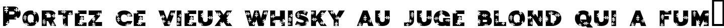 Пример написания шрифтом Jigsaw Trouserdrop текста на французском