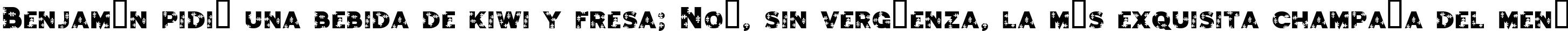 Пример написания шрифтом Jigsaw Trouserdrop текста на испанском