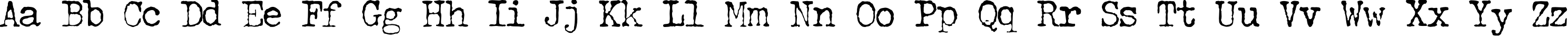 Пример написания английского алфавита шрифтом JohnDoe