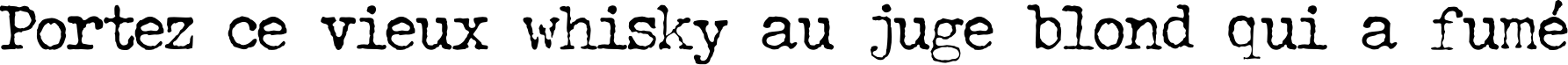 Пример написания шрифтом JohnDoe текста на французском