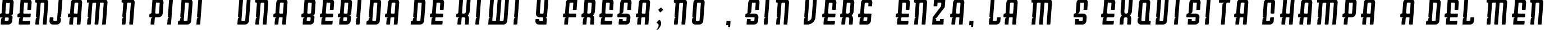 Пример написания шрифтом JOORAN Italic текста на испанском