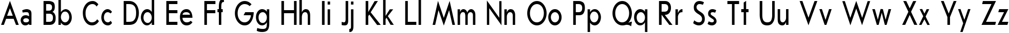 Пример написания английского алфавита шрифтом Journal SansSerif Plain:001.00175nh