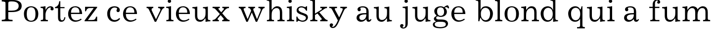 Пример написания шрифтом JournalC текста на французском