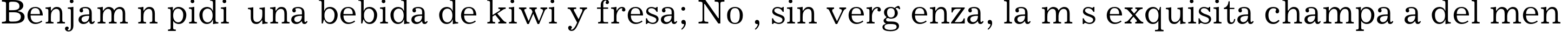 Пример написания шрифтом JournalC текста на испанском