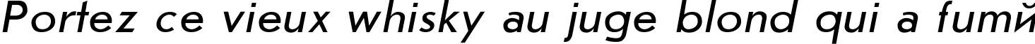 Пример написания шрифтом JournalSans Italic текста на французском
