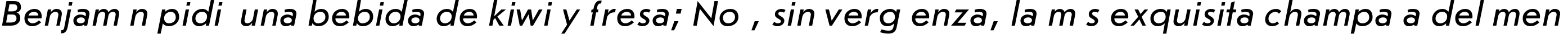 Пример написания шрифтом JournalSansC Italic текста на испанском
