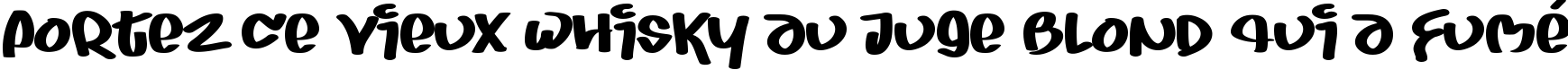Пример написания шрифтом Juice текста на французском