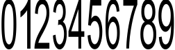 Пример написания цифр шрифтом Julia Special Font H