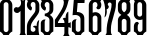 Пример написания цифр шрифтом Kabriolet