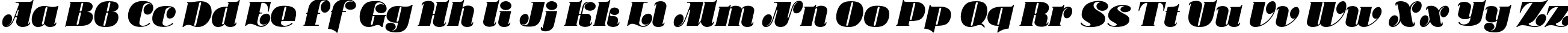 Пример написания английского алфавита шрифтом KaCallista