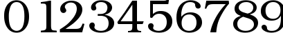 Пример написания цифр шрифтом KacstArt