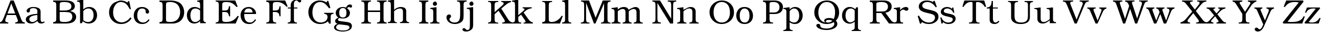 Пример написания английского алфавита шрифтом KacstBook