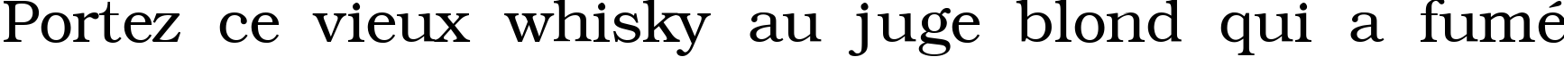 Пример написания шрифтом KacstOneFixed текста на французском