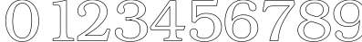 Пример написания цифр шрифтом KacstTitleL