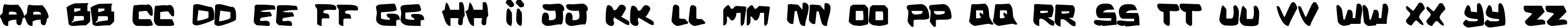 Пример написания английского алфавита шрифтом Kalystйrine