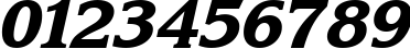 Пример написания цифр шрифтом Karina Black Rus Italic