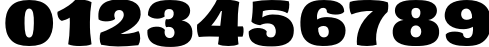 Пример написания цифр шрифтом karlson