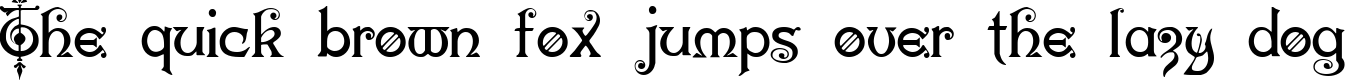 Пример написания шрифтом Karnac текста на английском