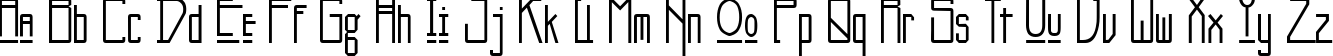 Пример написания английского алфавита шрифтом Kashmir