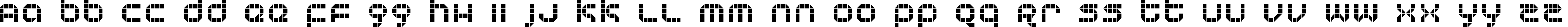 Пример написания английского алфавита шрифтом KB Tranceform