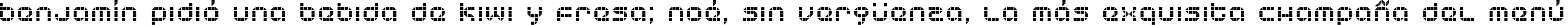 Пример написания шрифтом KB Tranceform текста на испанском