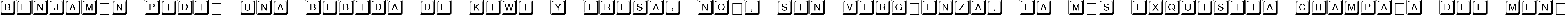 Пример написания шрифтом Keystroke текста на испанском