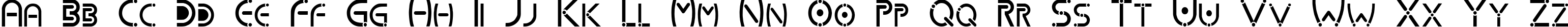 Пример написания английского алфавита шрифтом Kharnorric