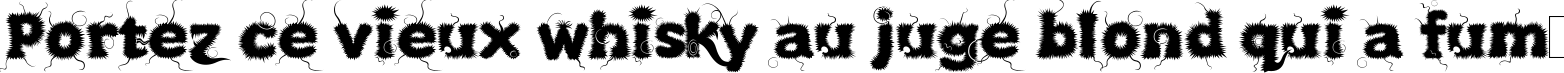 Пример написания шрифтом Kingthings Lupineless текста на французском