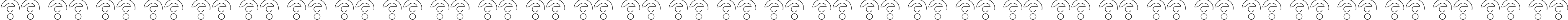 Пример написания русского алфавита шрифтом KIOSHIMA-Outlined