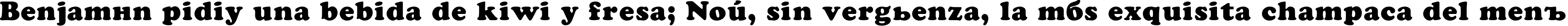 Пример написания шрифтом Kladez Plain:001.001 текста на испанском
