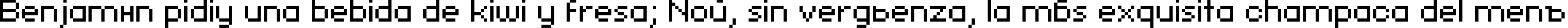 Пример написания шрифтом KLMN Flash Pix текста на испанском
