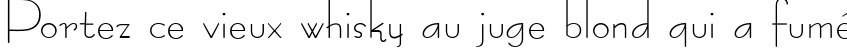 Пример написания шрифтом Konkord-Retro текста на французском